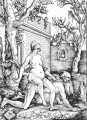 Aristotle And Phyllis Hans Baldung black and white